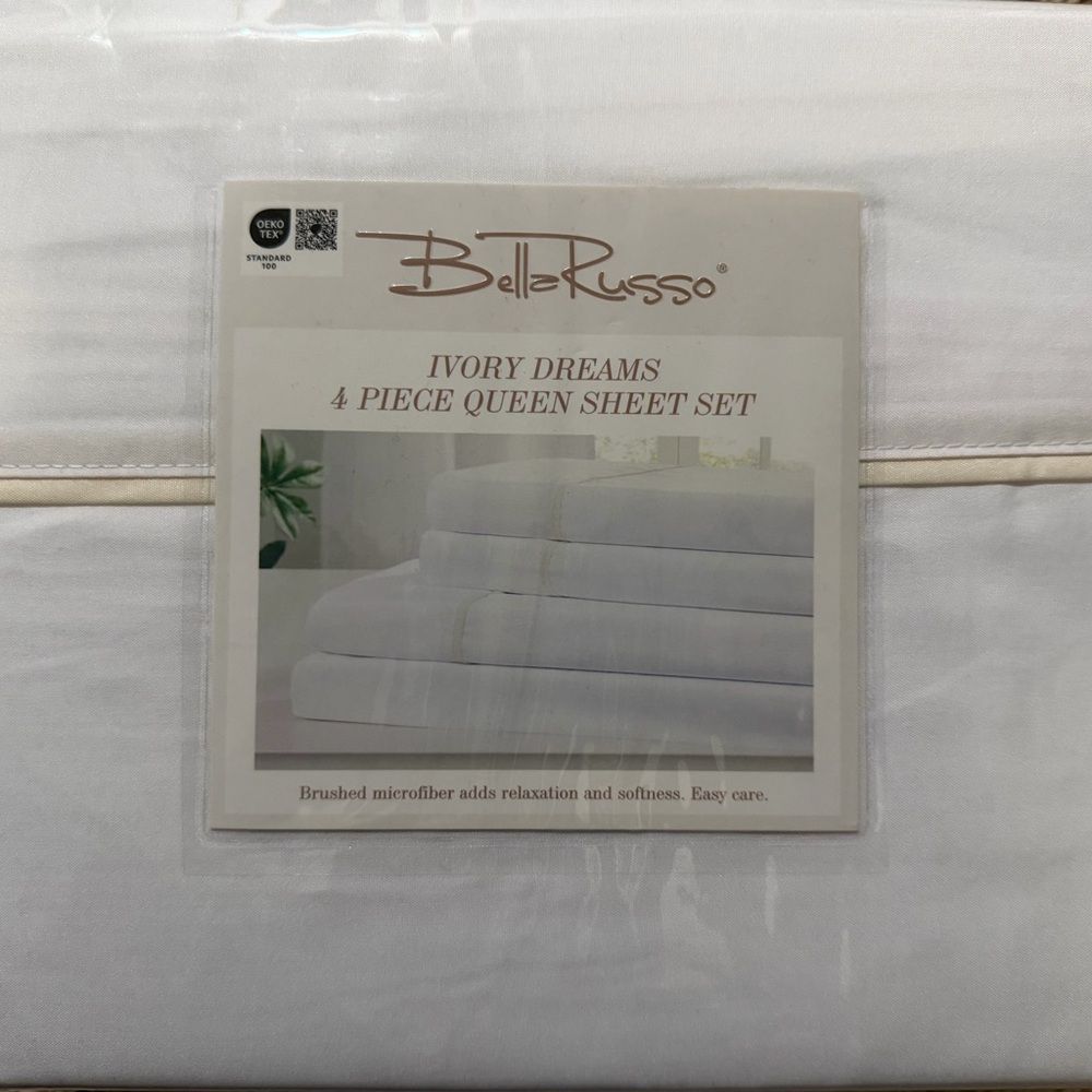 Bella Russo Ivory Dreams Queen Sheet Set